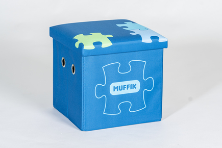 Caja de almacenamiento MUFFIK pequeña azul variante B
