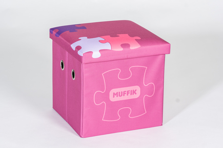 Caja de almacenamiento MUFFIK pequeña rosa