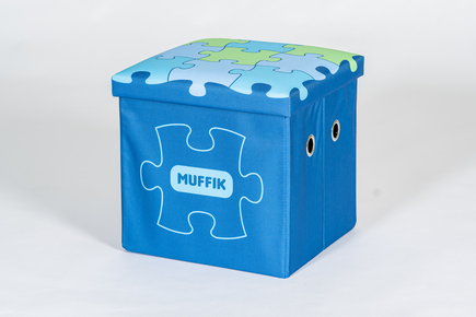 Caja de almacenamiento MUFFIK pequeña azul
