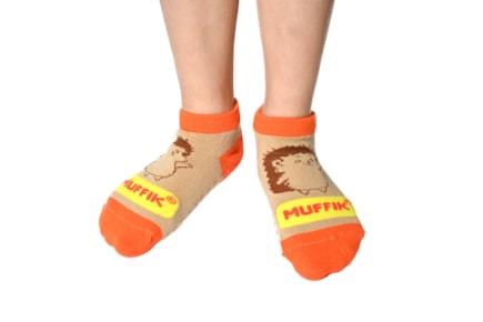 MUFFIK cotton socks non- slip beige