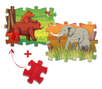 Les puzzles durables MUFFIK - Safari/Forêt