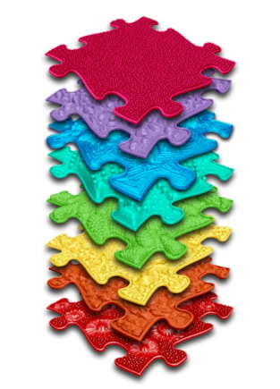 Set of orthopedic mats - Rainbow