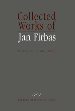Collected Works of Jan Firbas IV - damaged