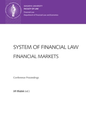 System of Financial Law – Financial Markets