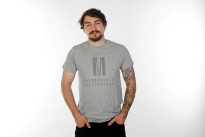 Men's  T-shirt Color in color, light grey