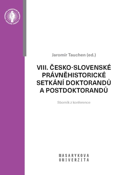 VIII. česko-slovenské právněhistorické setkání doktorandů a postdoktorandů - logistical fee