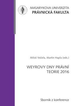 Weyrovy dny právní teorie 2016