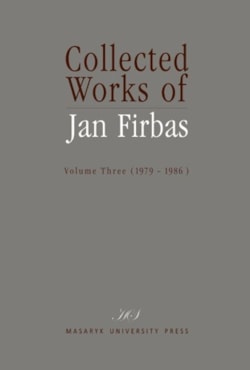Collected Works of Jan Firbas III - damaged