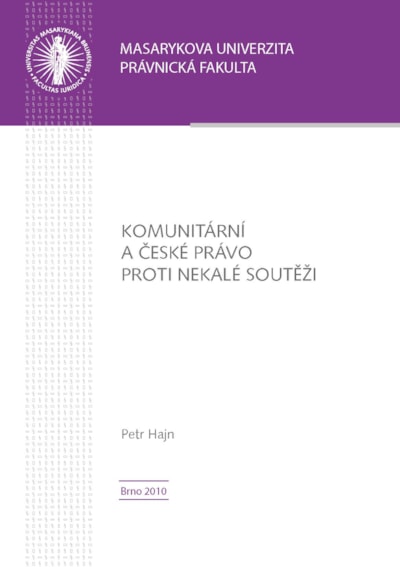 České právo proti nekalé soutěži v evropském kontextu