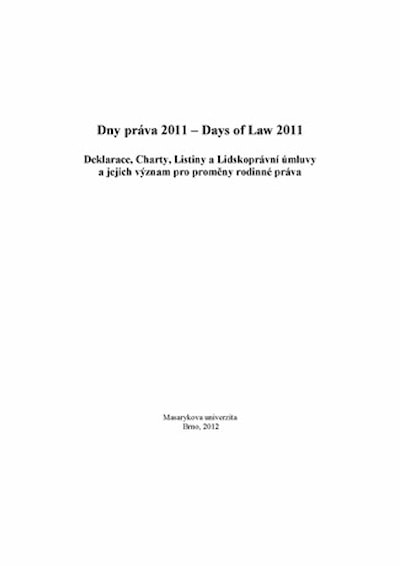 Dny práva 2011 – Days of Law 2011
