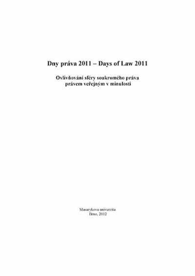 Dny práva 2011 – Days of Law 2011