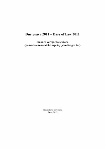 Dny práva 2011 – Days of Law 2011