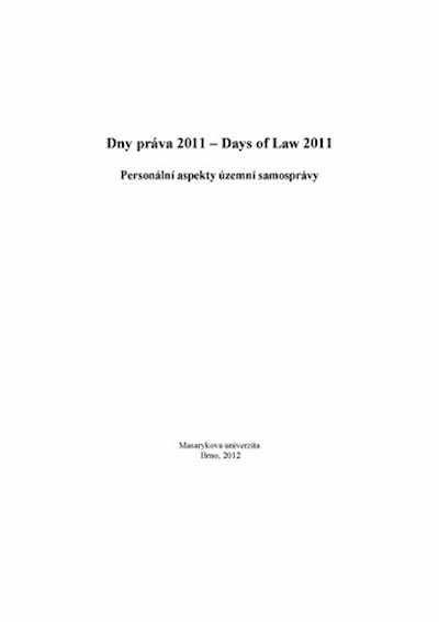 Dny práva 2011 – Days of Law 2011