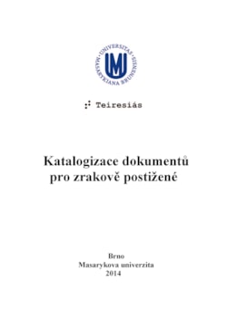 Katalogizace dokumentů pro zrakově postižené