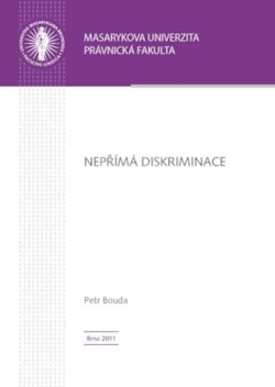 Nepřímá diskriminace