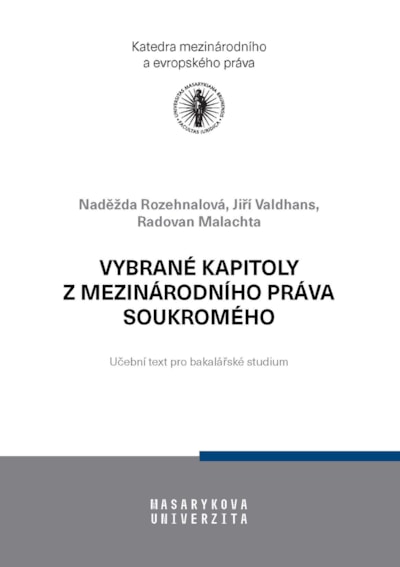 Vybrané kapitoly z mezinárodního práva soukromého