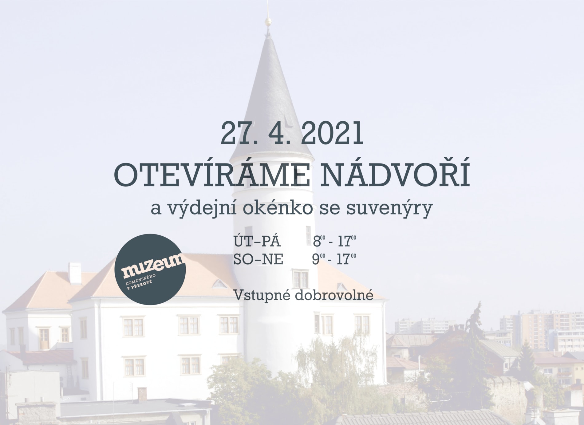 Otevíráme exteriéry Muzea Komenského v Přerově