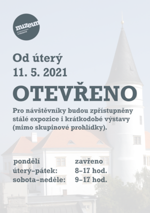 Muzeum otevřeno 11-5-2021