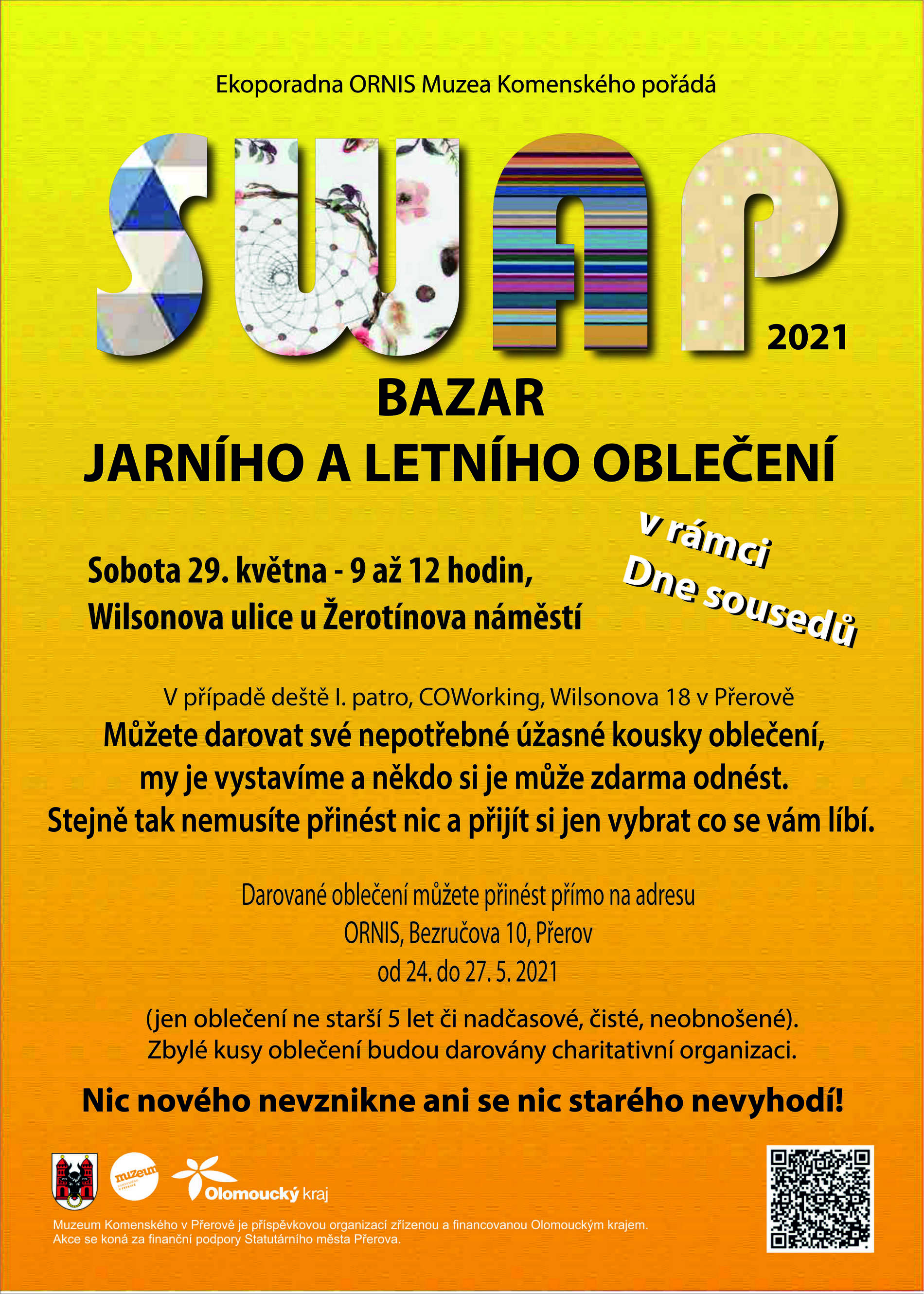 Swap oblečení tentokrát součástí Dne sousedů v sobotu 29.května