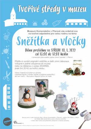 sněžítka a vločky A3
