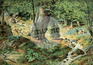 Léto v lese. Hugo Kempter 1893. Foto archiv MKP