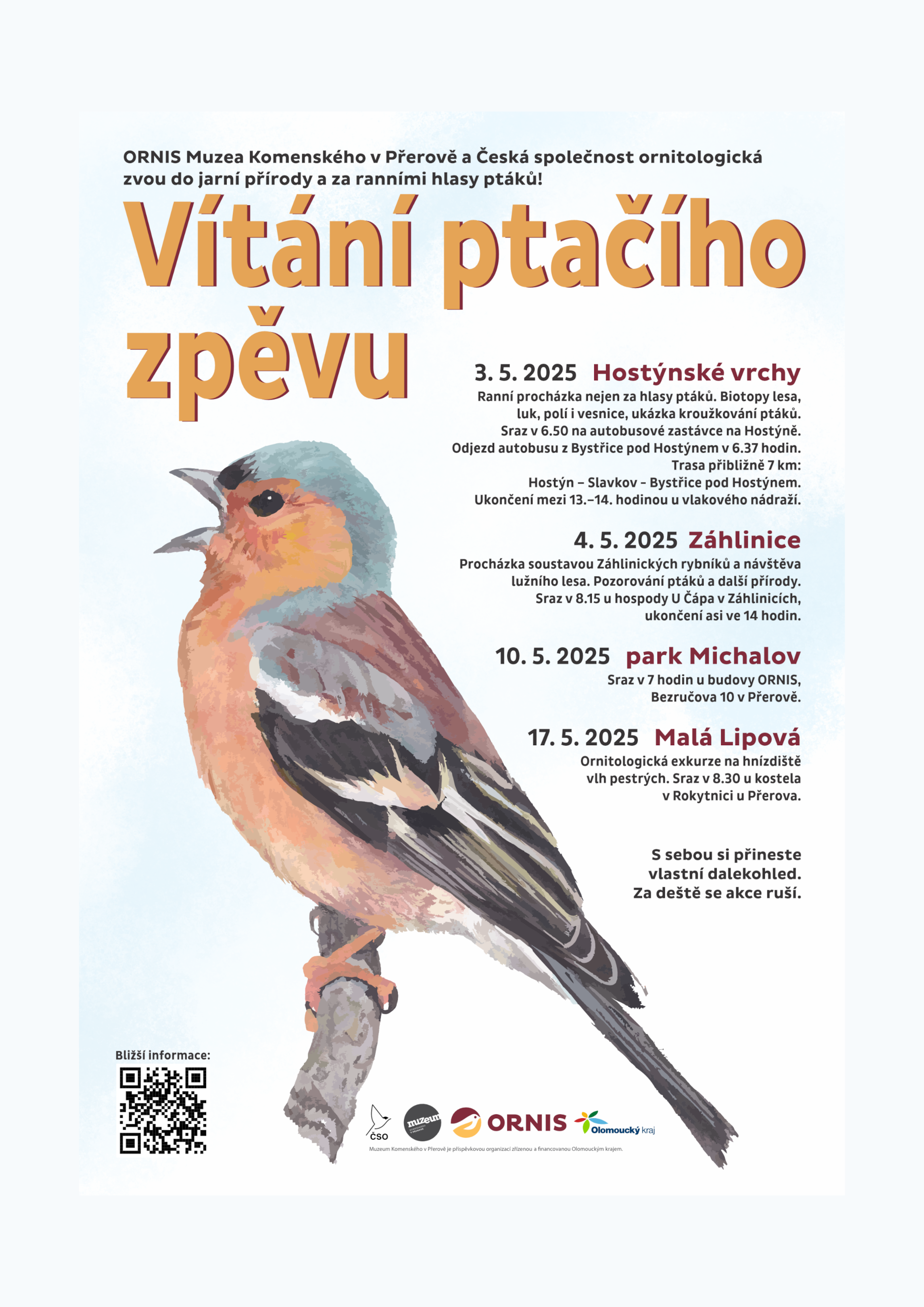 Vítání ptačího zpěvu - park Michalov