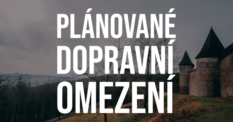 UPOZORNĚNÍ NA DOPRAVNÍ OMEZENÍ