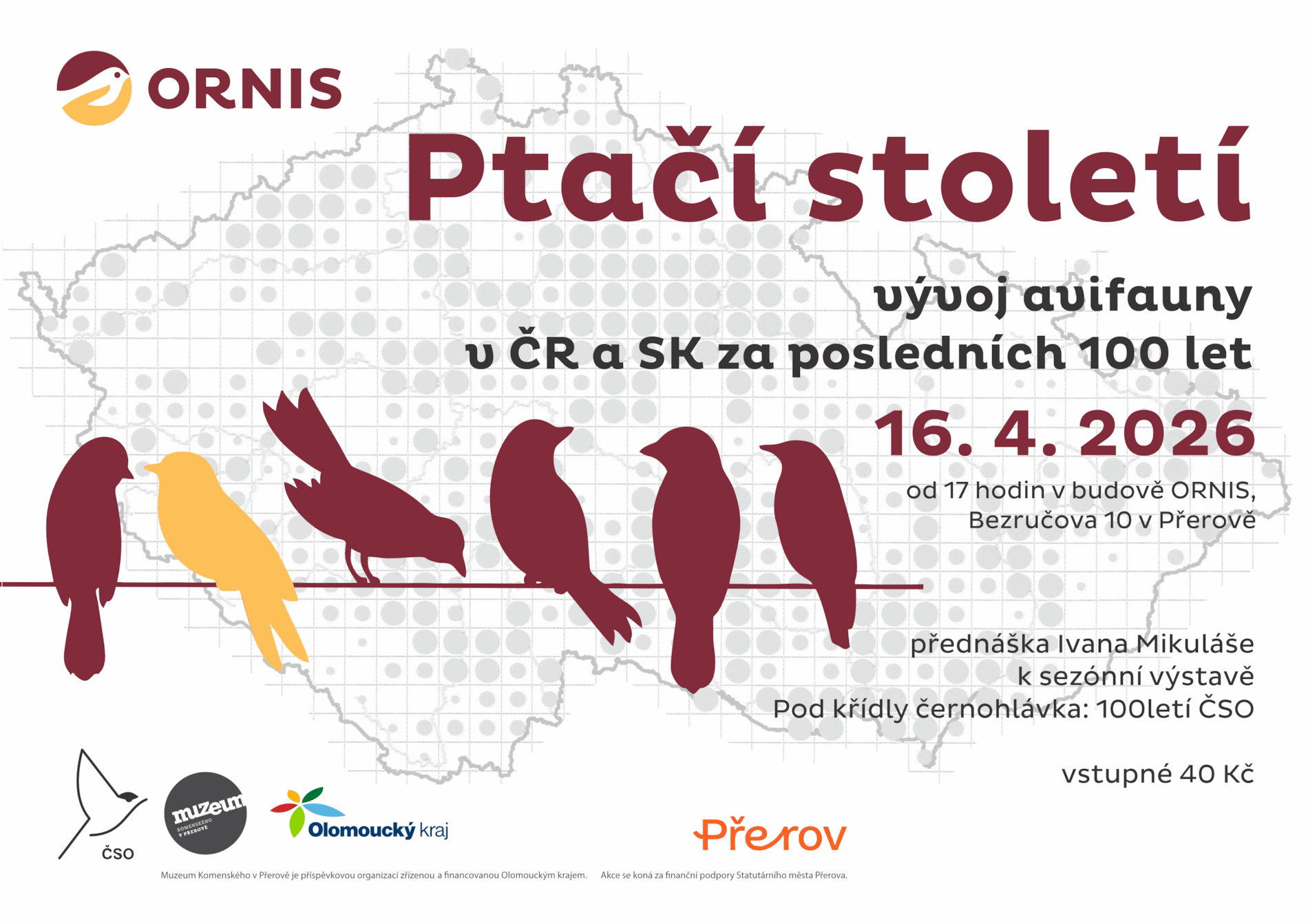 Ptačí století - vývoj avifauny v ČR a SK za posledních 100 let - přednáška