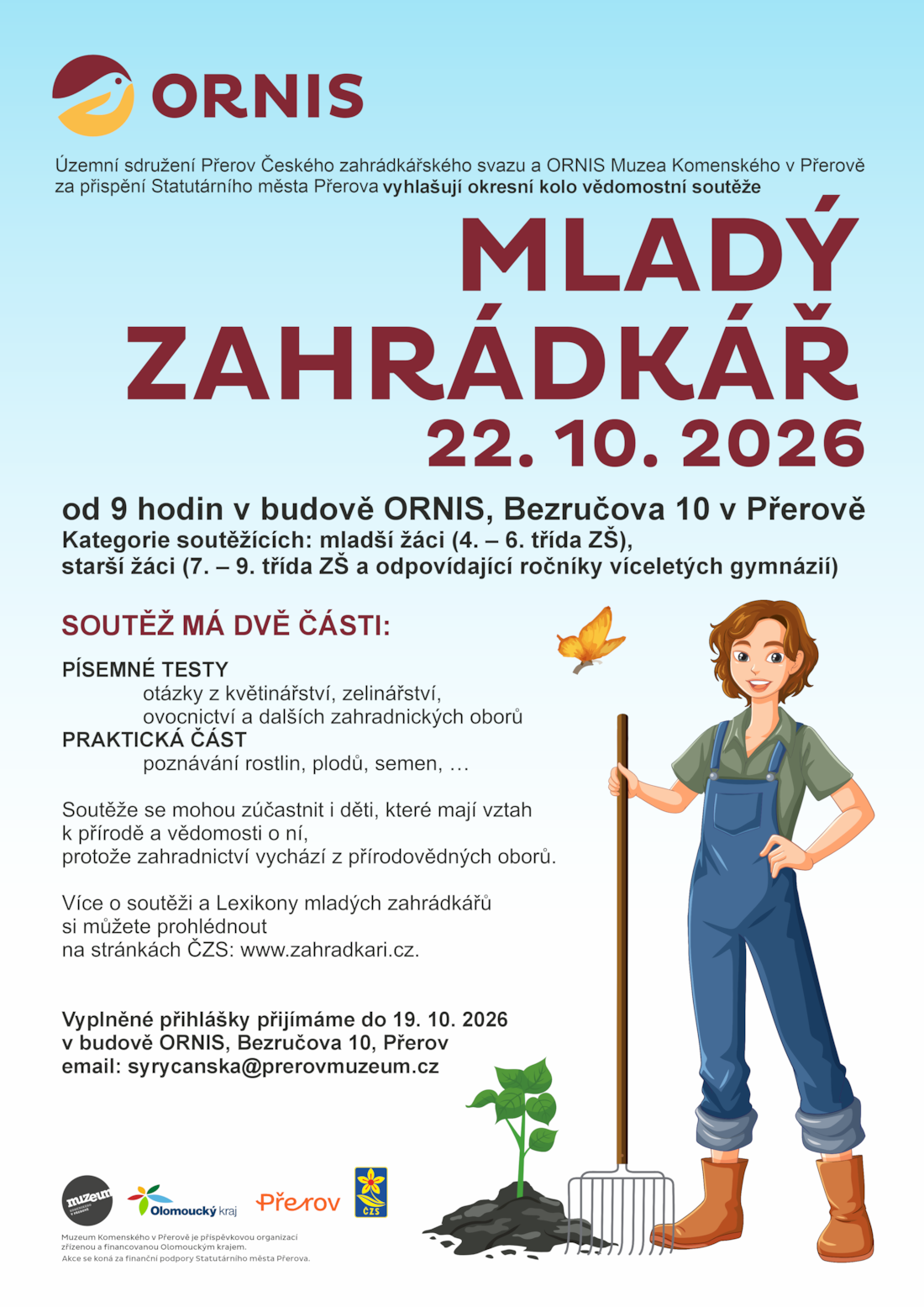 Mladý zahrádkář