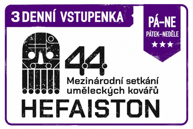 44. Hefaiston, pátek–neděle 28.–30. 8. 2026