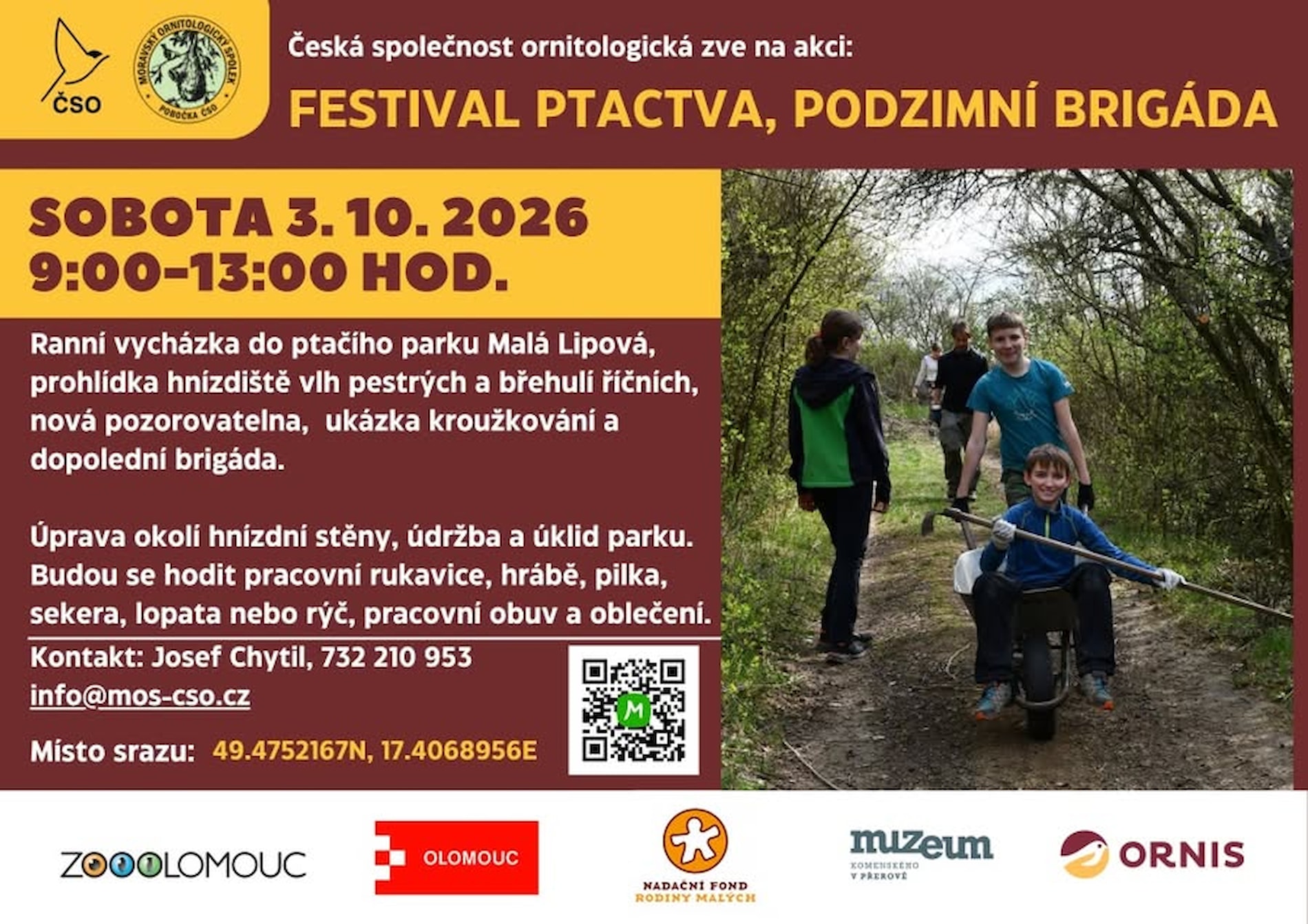 Festival ptactva - podzimní brigáda