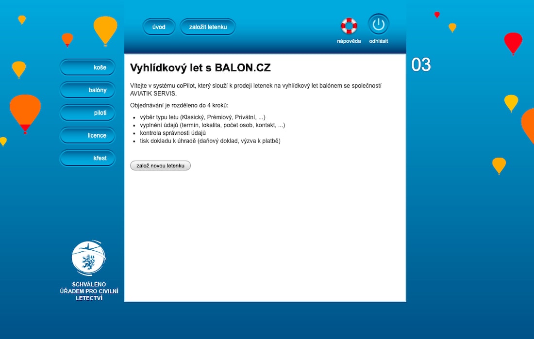 copilot.balon.cz - úvod
