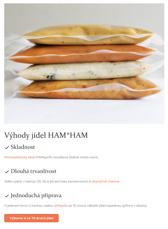 hamham výhody