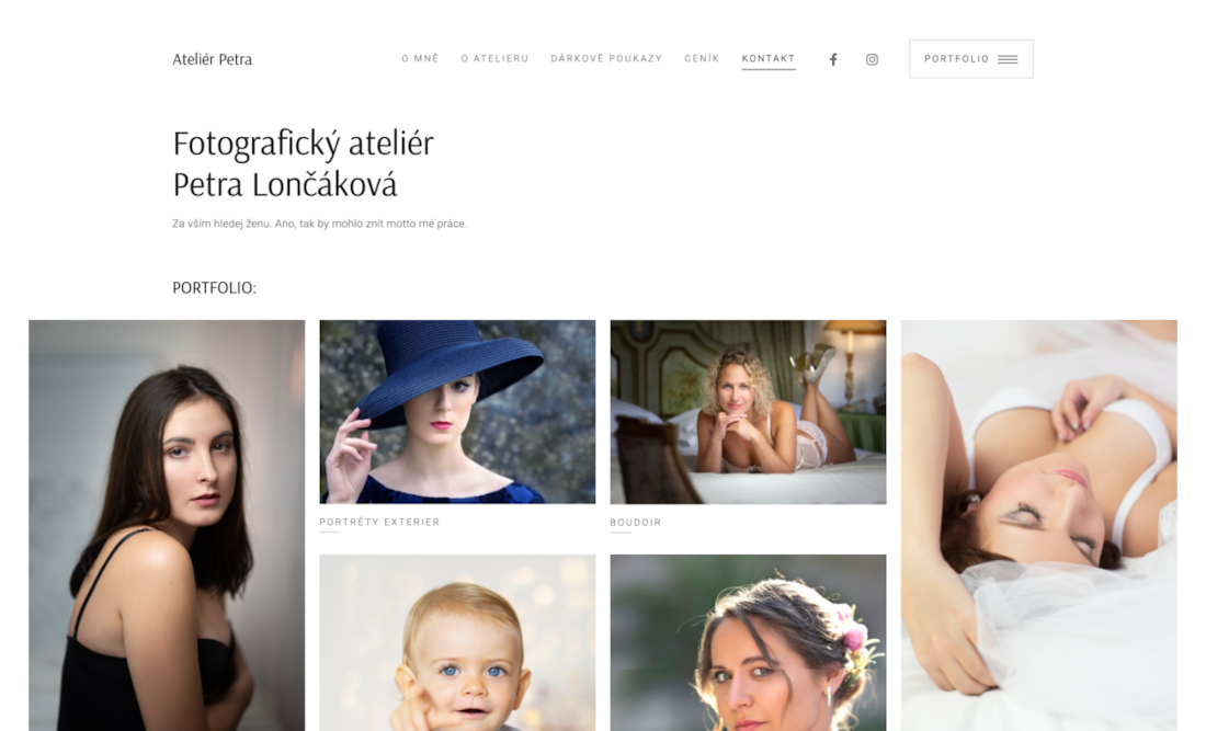 atelier homepage desktop