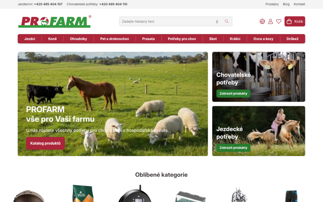 profarm homepage desktop