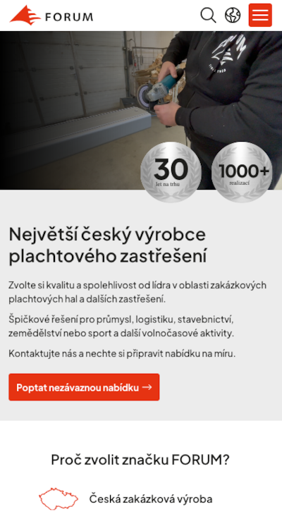 velkostany.cz - mobil
