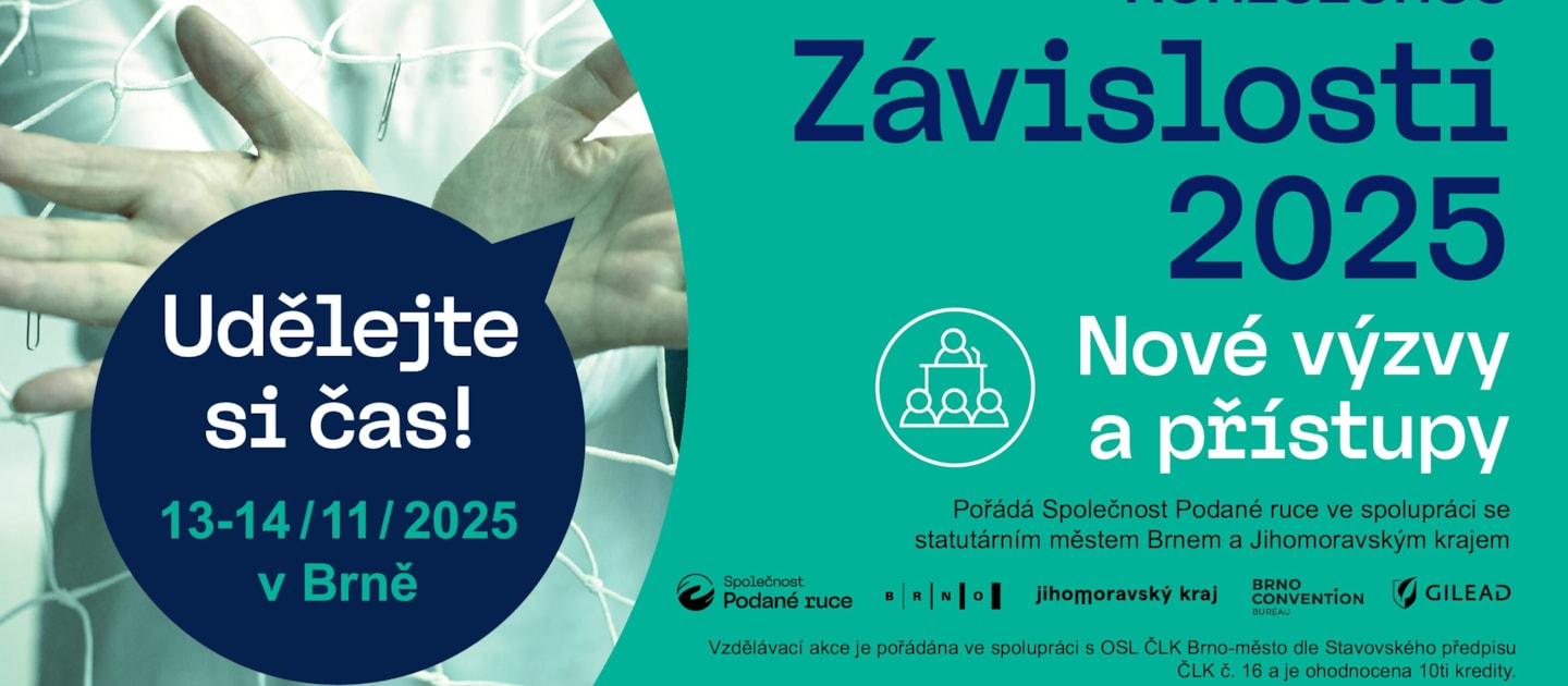Pozvánka na 1. adiktologickou konferenci Jihomoravského kraje