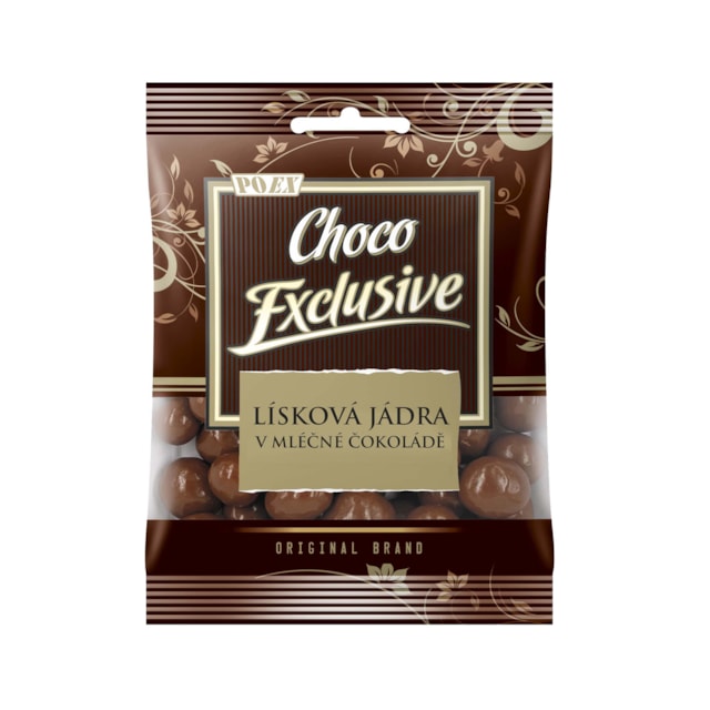 Lísková jádra v mléčné čokoládě, 80 g