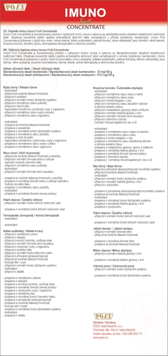 Imuno Fruit Concentrat_IFC_leták