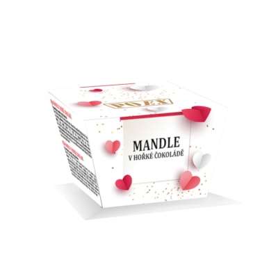 Mandeln in dunkler Schokolade