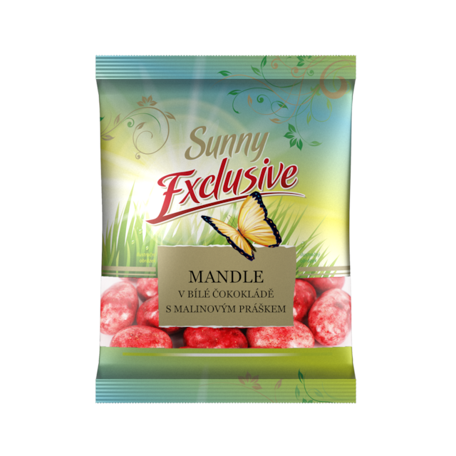 Malinové mandle, 80 g