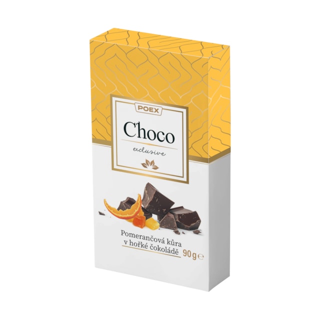 Pomerančová kůra v hořké čokoládě, 90 g