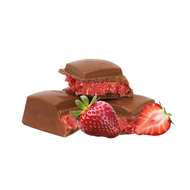 Mléčná čokoláda v dubajském stylu - jahodová, 95 g