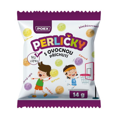 Perličky s ovocnou příchutí, 14 g