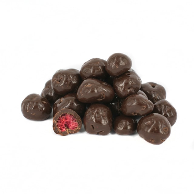 Mrazem sušené maliny v hořké čokoládě, 1 kg