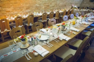 Svatební tabule ve vinárně