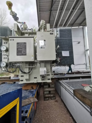 Přeprava, vykládka a montáž nového transformátoru