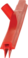 Stěrka 2C s dvoj. čepelí, 700 mm, Vikan 77154 červená