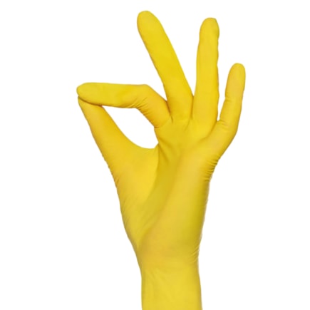 Vyšetř. rukavice Nitril S žluté, bal. á 100 ks