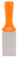 Nerez. špachtle, rukojeť se závitem, 50 mm, Vikan 40107 oranžová